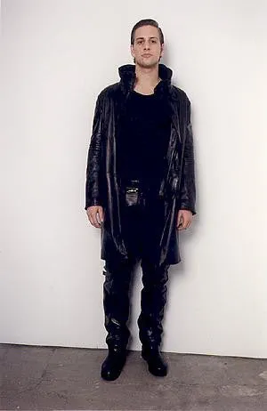 1999 Resinated Cotton Padded Biker Parka with Bondage Straps