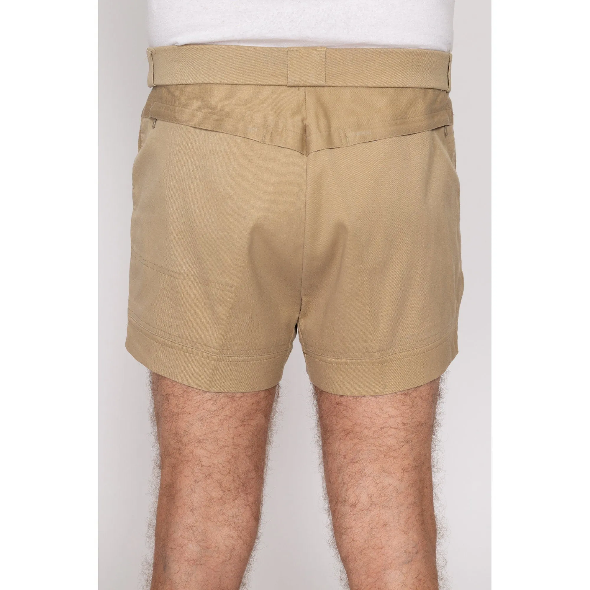 36" Waist 80s Sportif Khaki Cargo Shorts