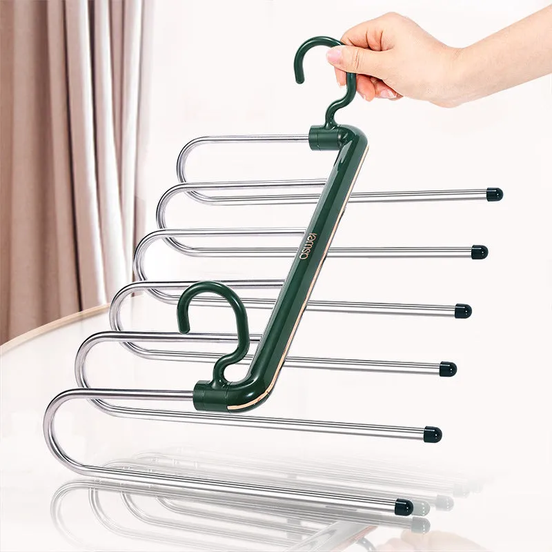 6-Layer Extendable Folding Pants Hanger, HG0096