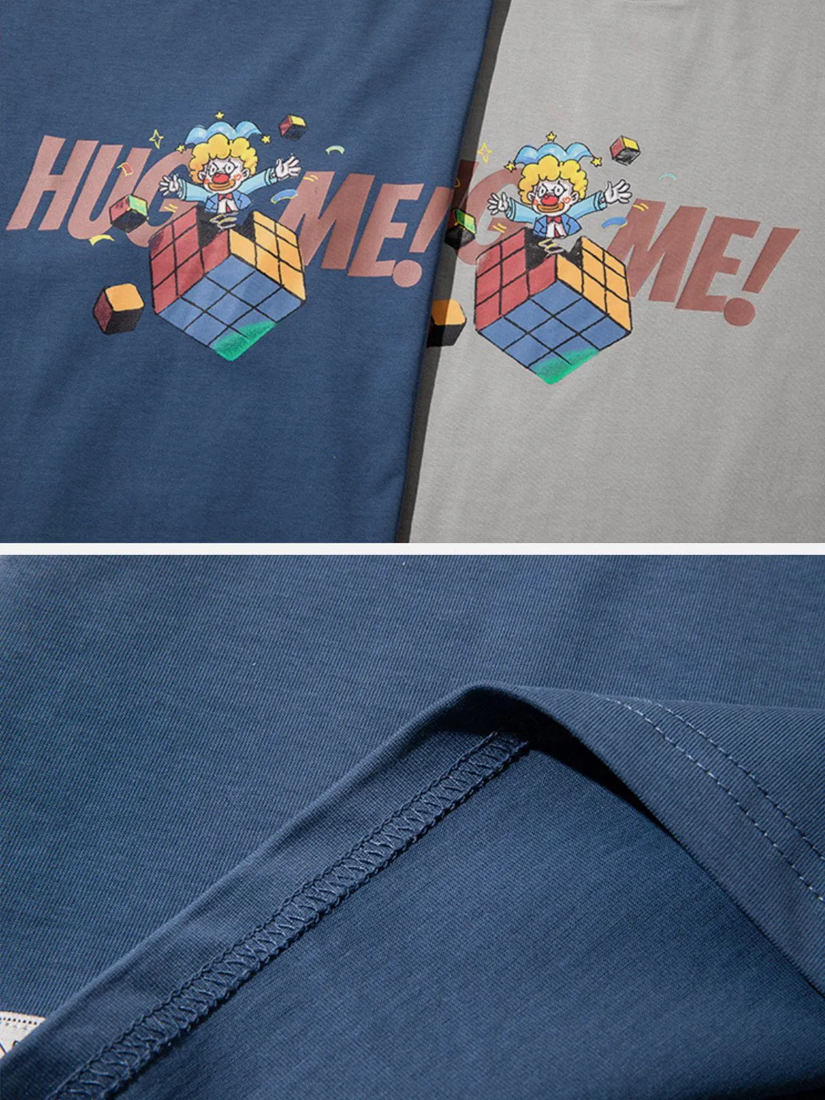 AlanBalen® - Clown Rubik's Cube Print Tee