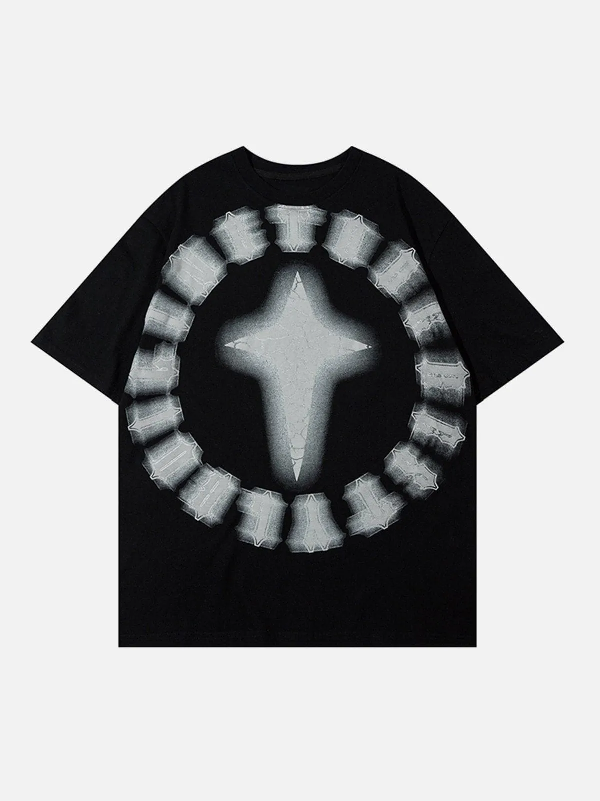 AlanBalen® - Cracked Print Star Vertigo Tee