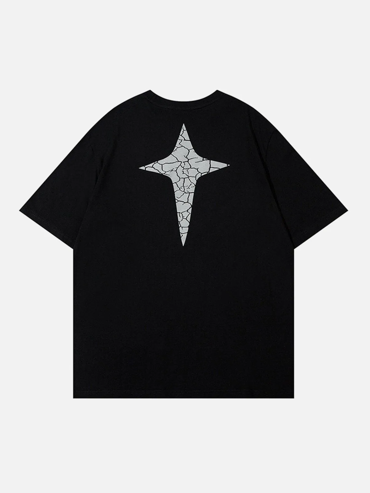 AlanBalen® - Cracked Print Star Vertigo Tee