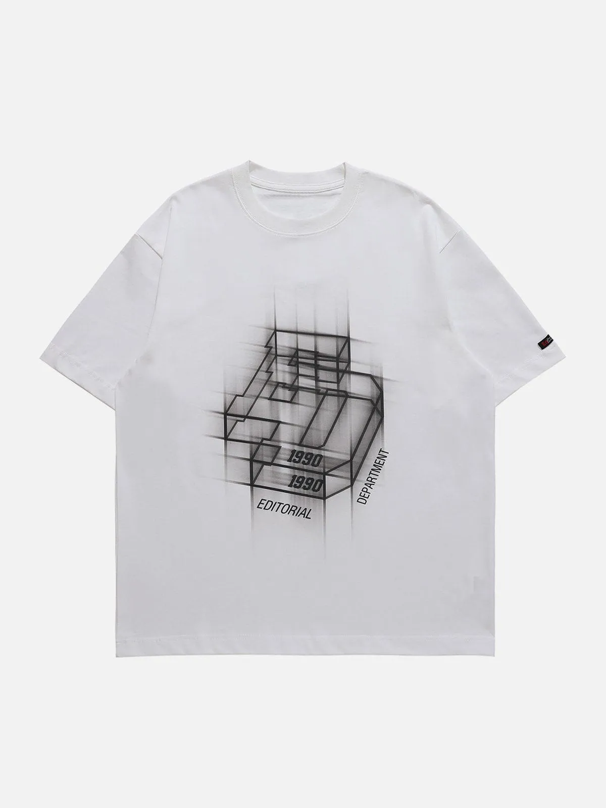 AlanBalen® - ED Cubic Letters Print Tee