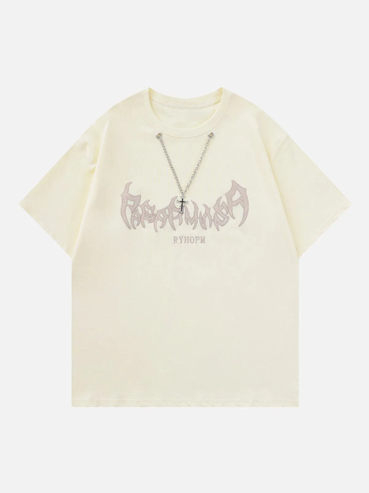 AlanBalen® - Embroidery Chain Decoration Tee