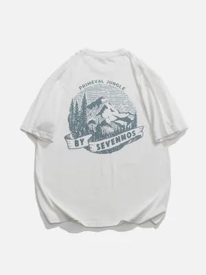 AlanBalen® - Forests Mountains Print Tee