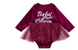 Baby Christmas | 2 & 3 Piece Sets - Baby Claus Tutu Dress