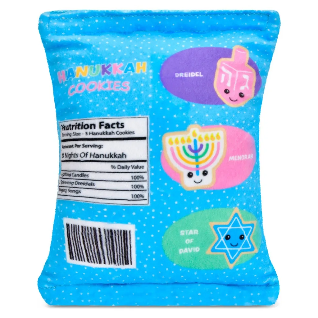 bag of plush hanukkah cookies