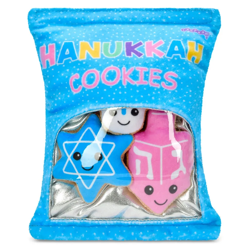 bag of plush hanukkah cookies