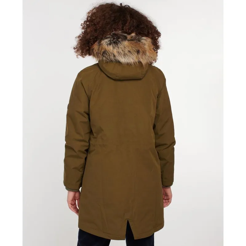 Barbour Foxton Ladies Waterproof Jacket - Nori Green/Dusky Green