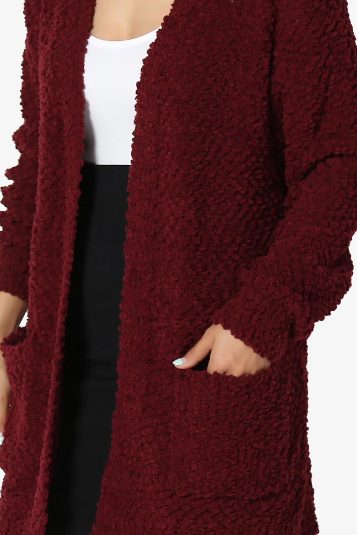 Barry Soft Popcorn Knit Sweater Cardigan