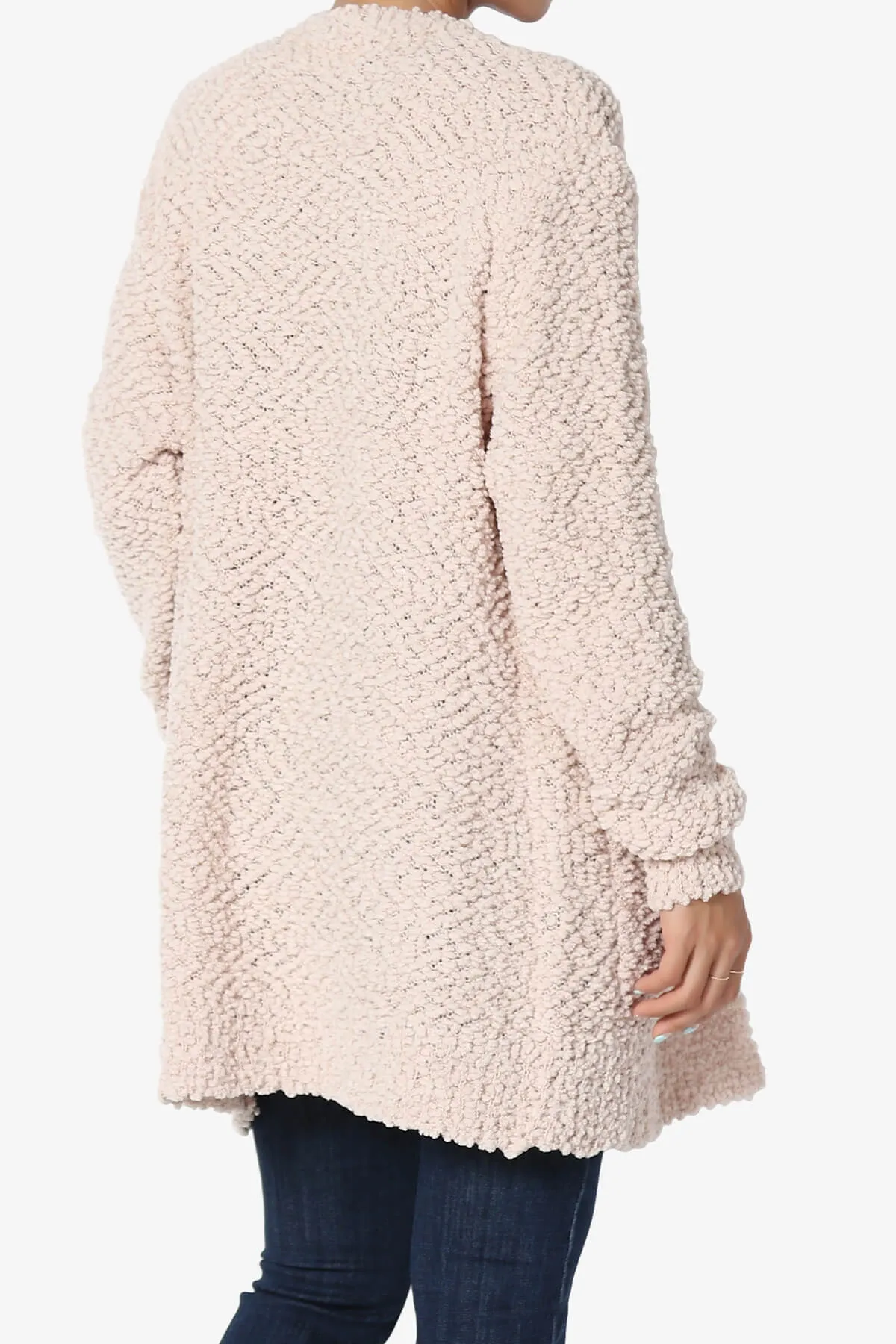 Barry Soft Popcorn Knit Sweater Cardigan