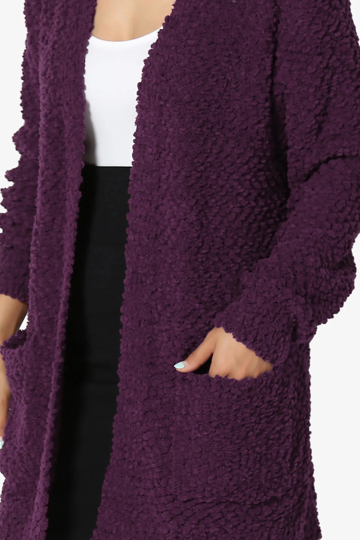 Barry Soft Popcorn Knit Sweater Cardigan