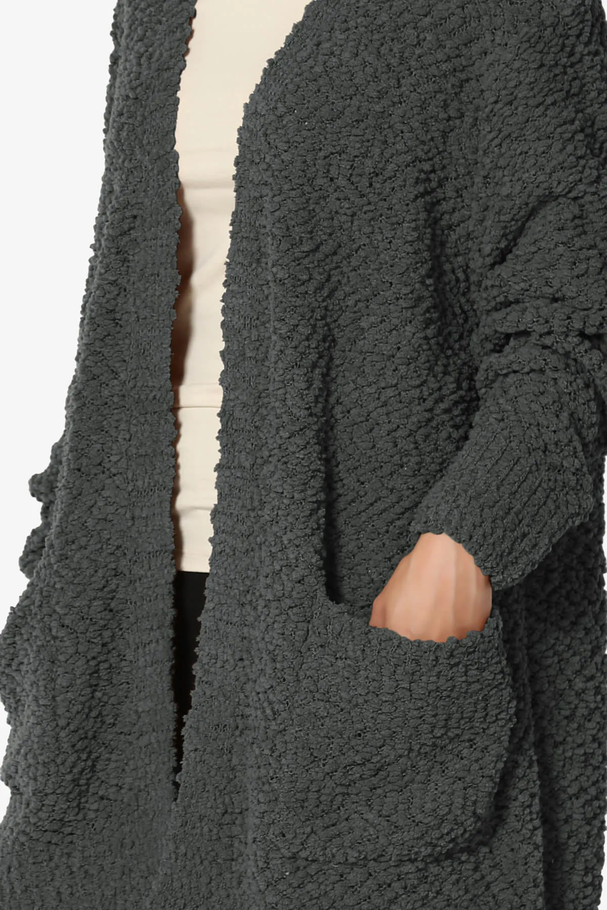 Barry Soft Popcorn Knit Sweater Cardigan