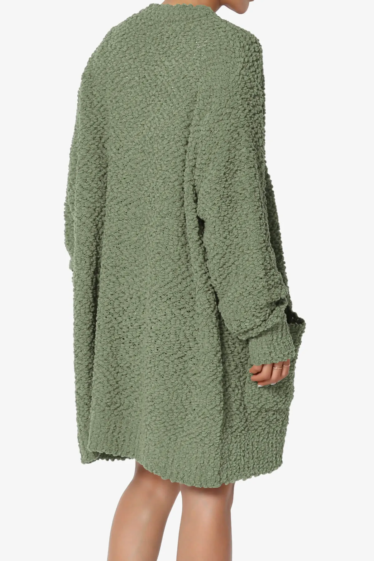 Barry Soft Popcorn Knit Sweater Cardigan