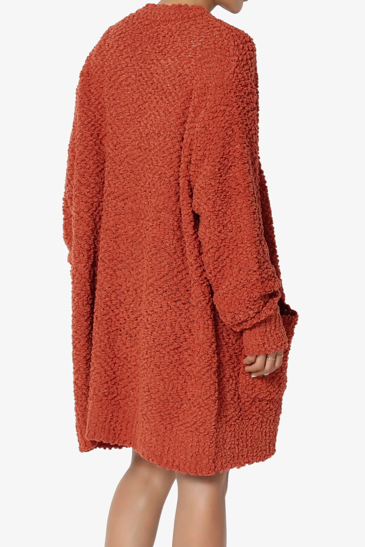 Barry Soft Popcorn Knit Sweater Cardigan