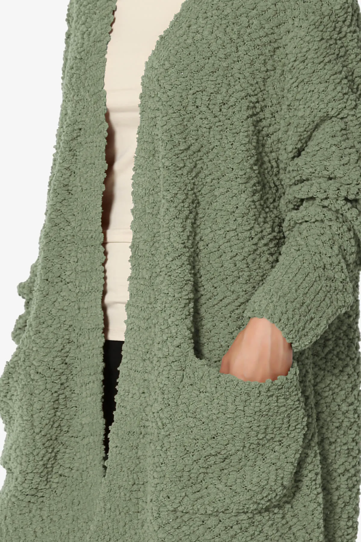 Barry Soft Popcorn Knit Sweater Cardigan