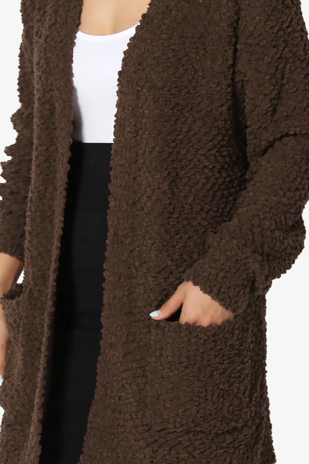 Barry Soft Popcorn Knit Sweater Cardigan