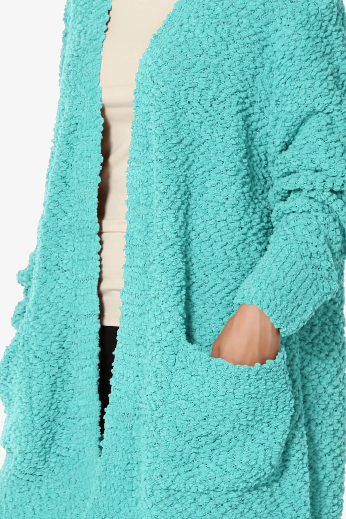 Barry Soft Popcorn Knit Sweater Cardigan