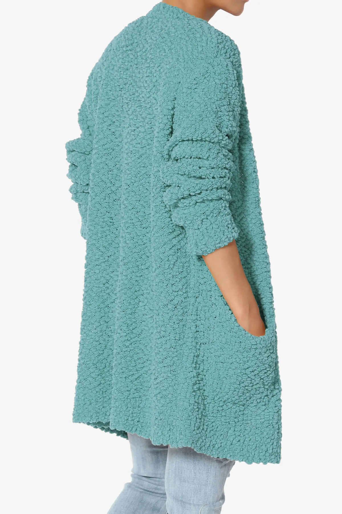 Barry Soft Popcorn Knit Sweater Cardigan