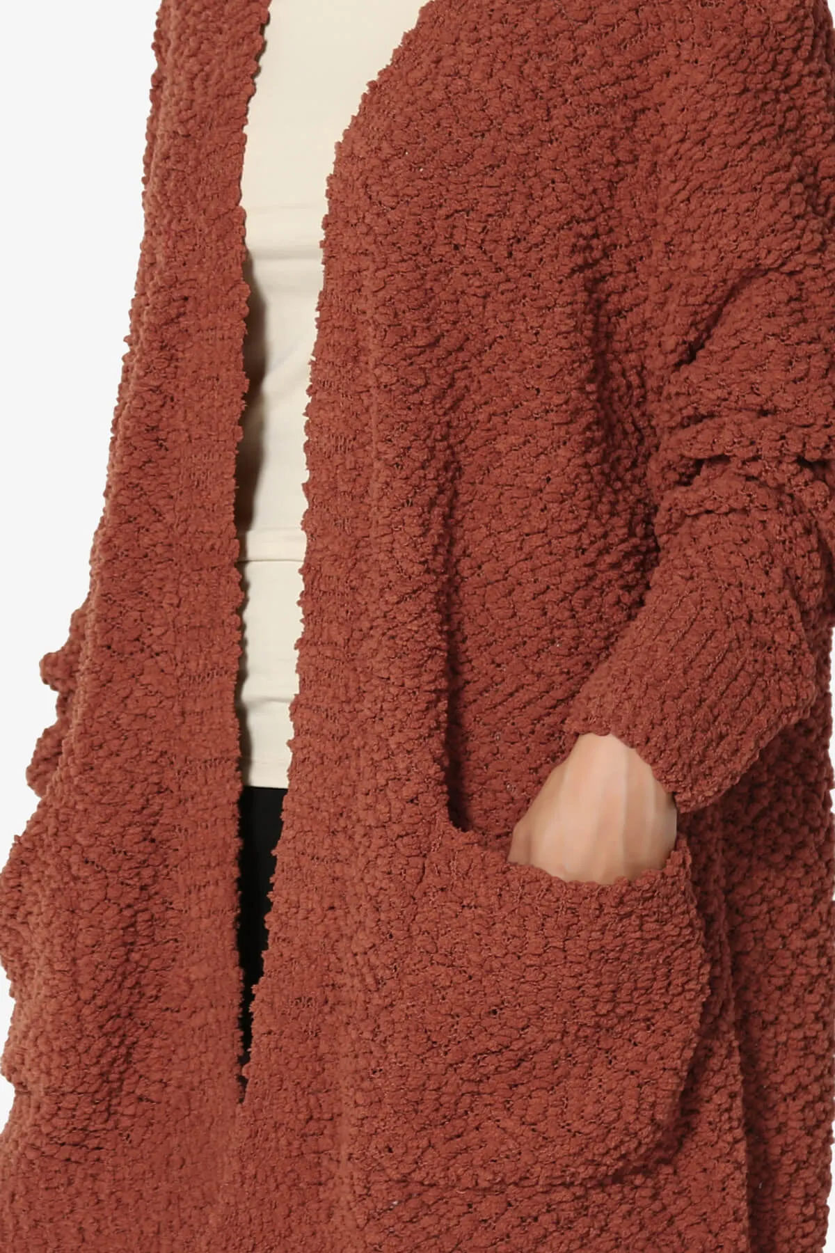 Barry Soft Popcorn Knit Sweater Cardigan