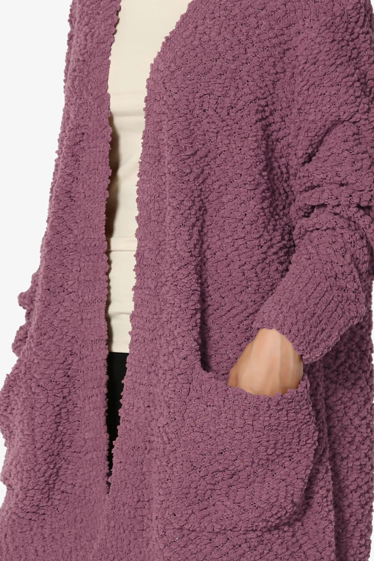 Barry Soft Popcorn Knit Sweater Cardigan