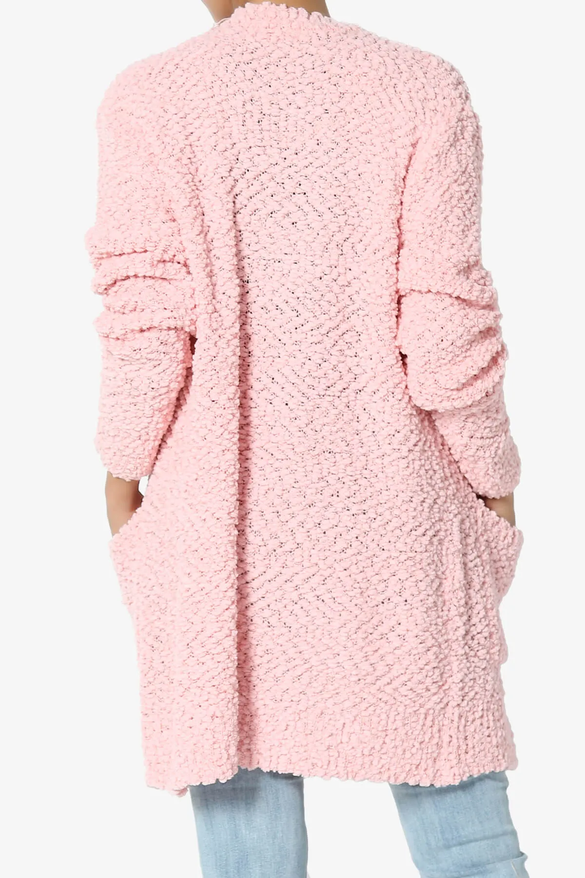 Barry Soft Popcorn Knit Sweater Cardigan