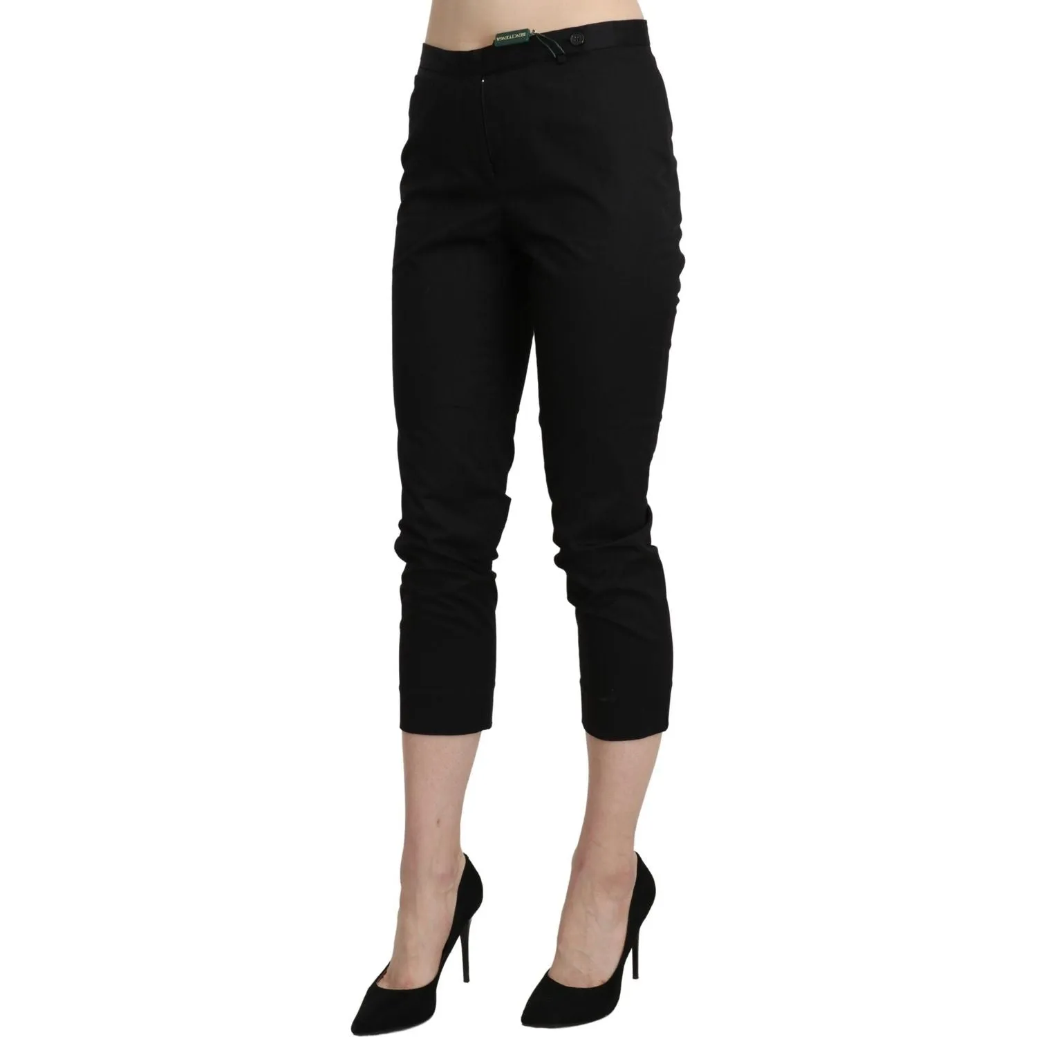 BENCIVENGA Elegant High Waist Skinny Cropped Pants