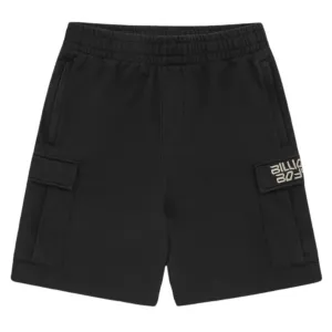 Billionaire Boys Club Embroidered Logo Black Sweat Cargo Shorts