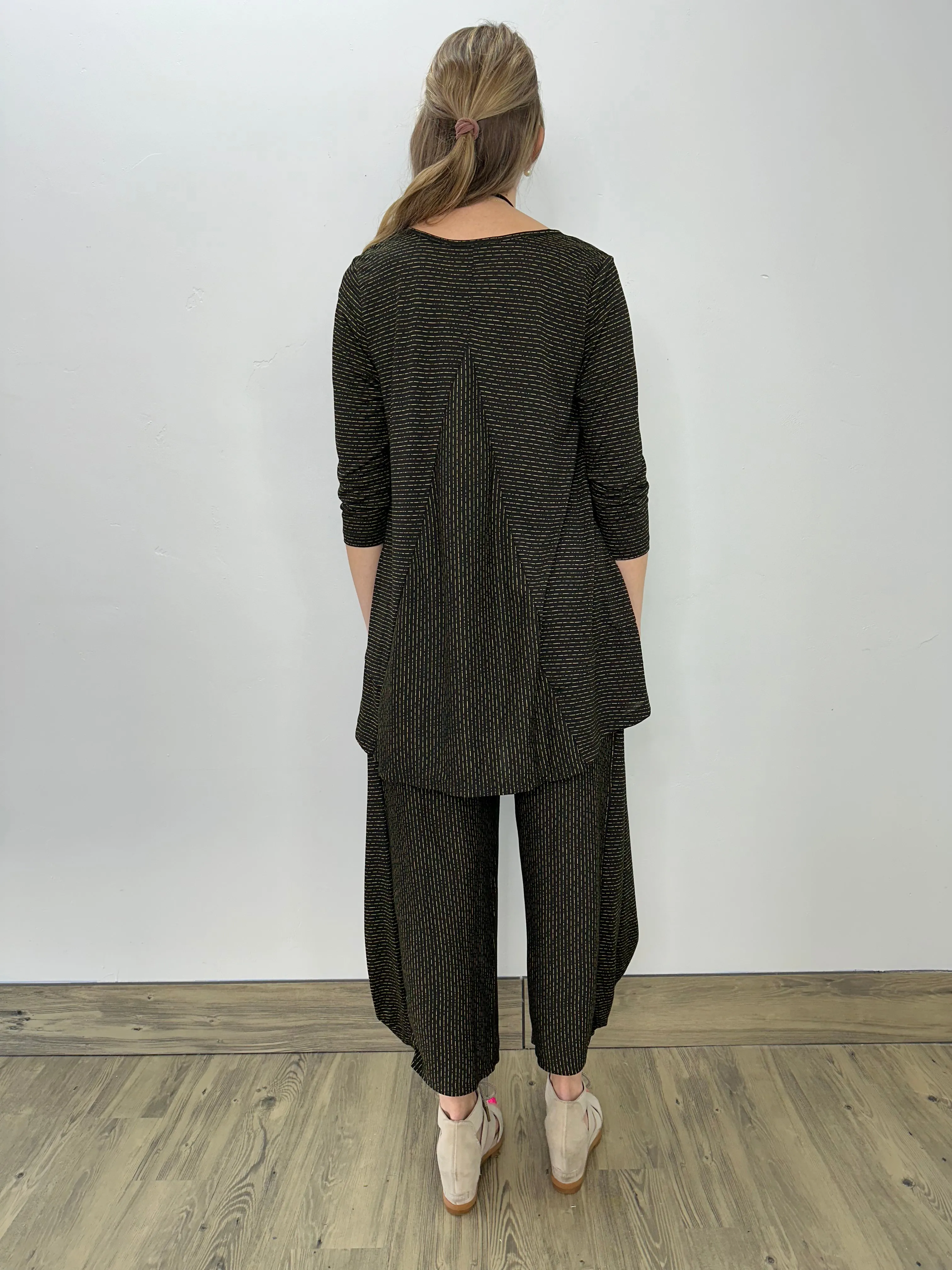 Black & Lime Dash Justin Tunic