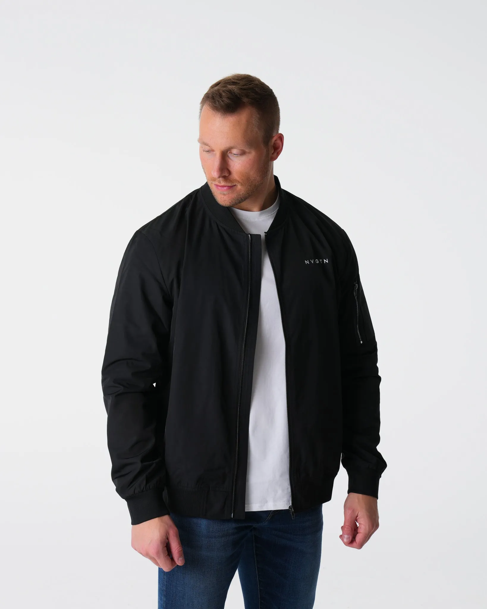 Black Bomber Jacket