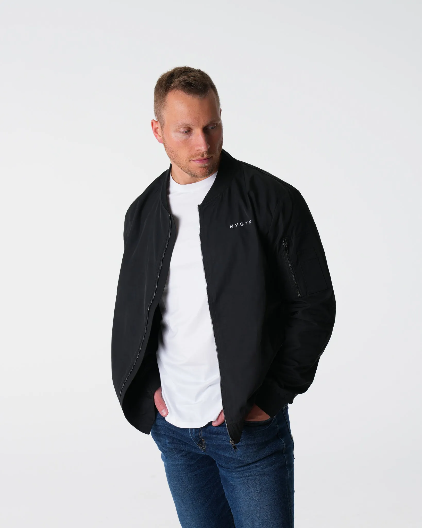 Black Bomber Jacket