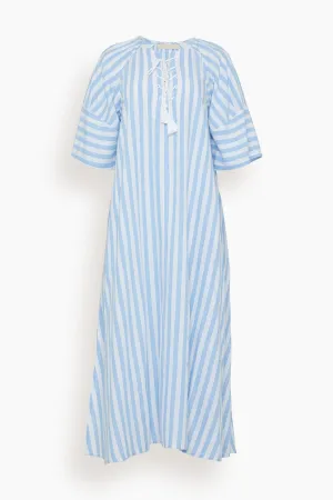 Brooklyn Dress in Bleu/Blanc