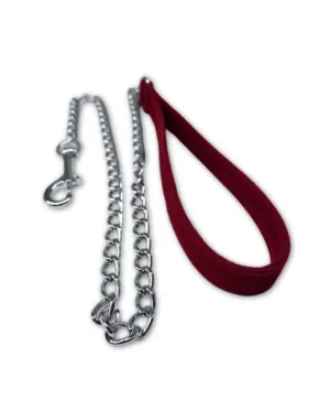 Caress Velvet Leash in Burgundy