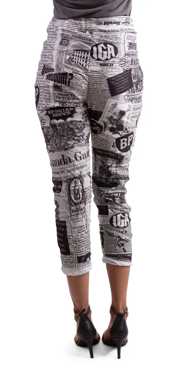 Celina Newspaper Pant