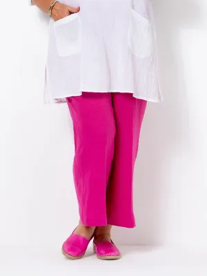 Cerise Linen Pant