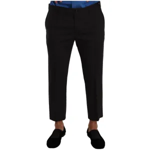 Dolce & Gabbana Elegant Cropped Wool Stretch Pants