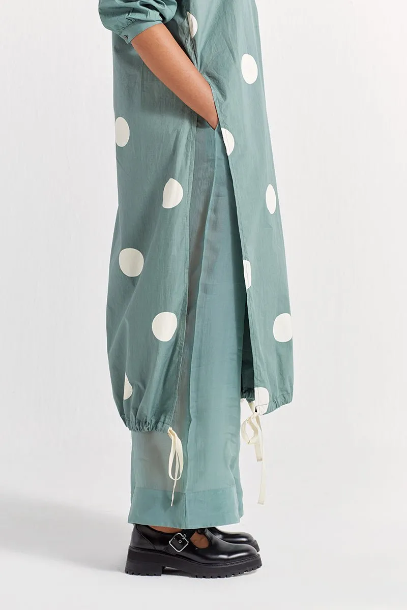 Drawstring Hem Tunic - Jade