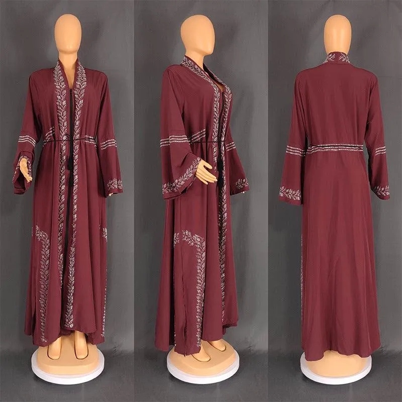 Elegant Women's Arabic Flare Robe