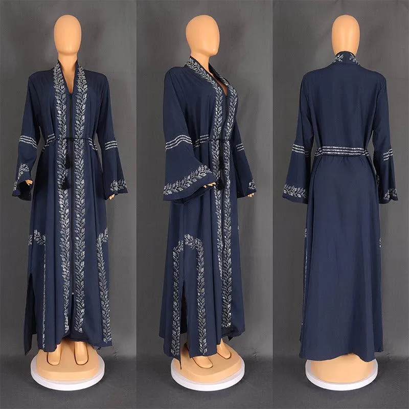 Elegant Women's Arabic Flare Robe