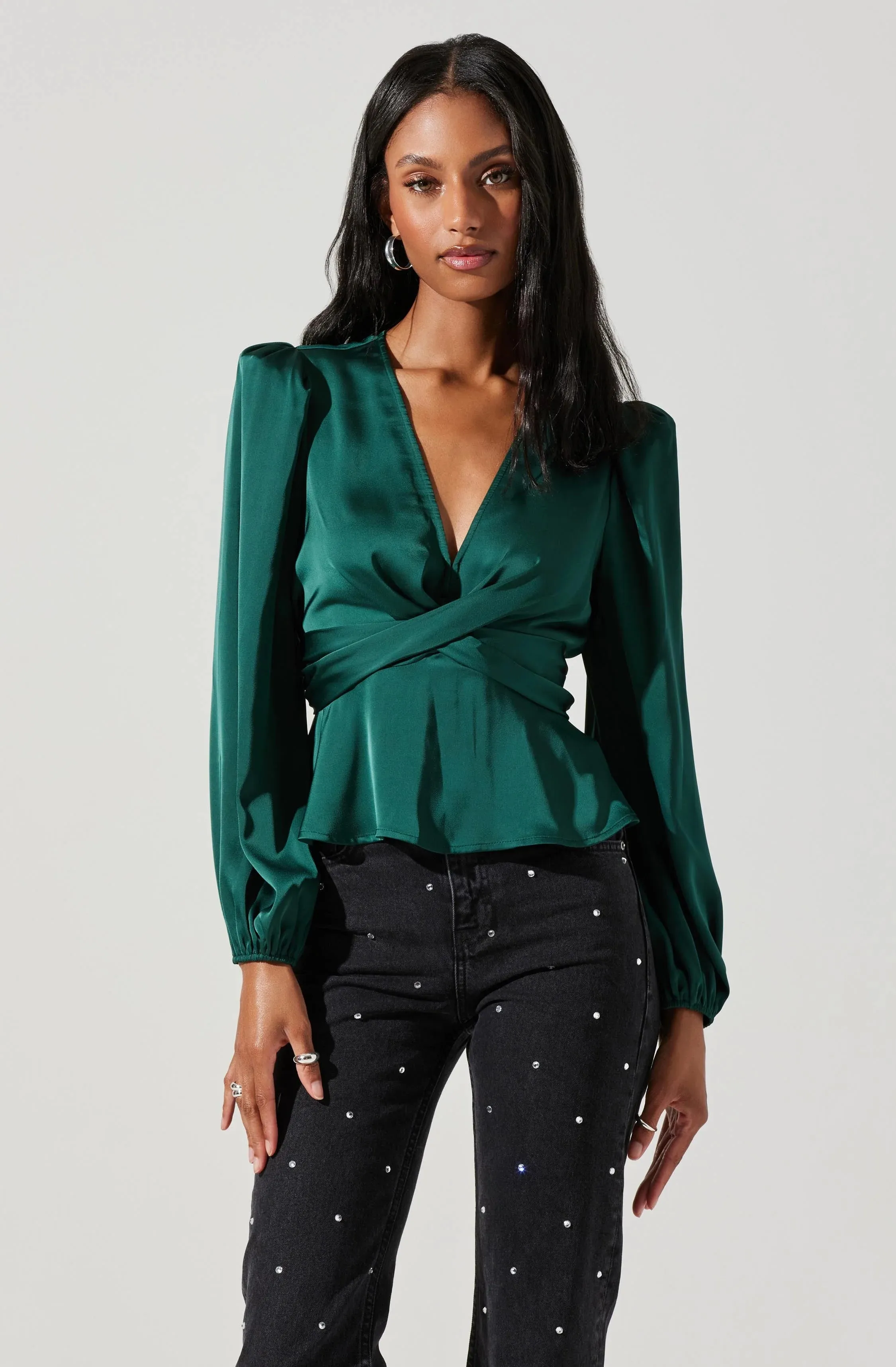 Eliana Top Forest Green