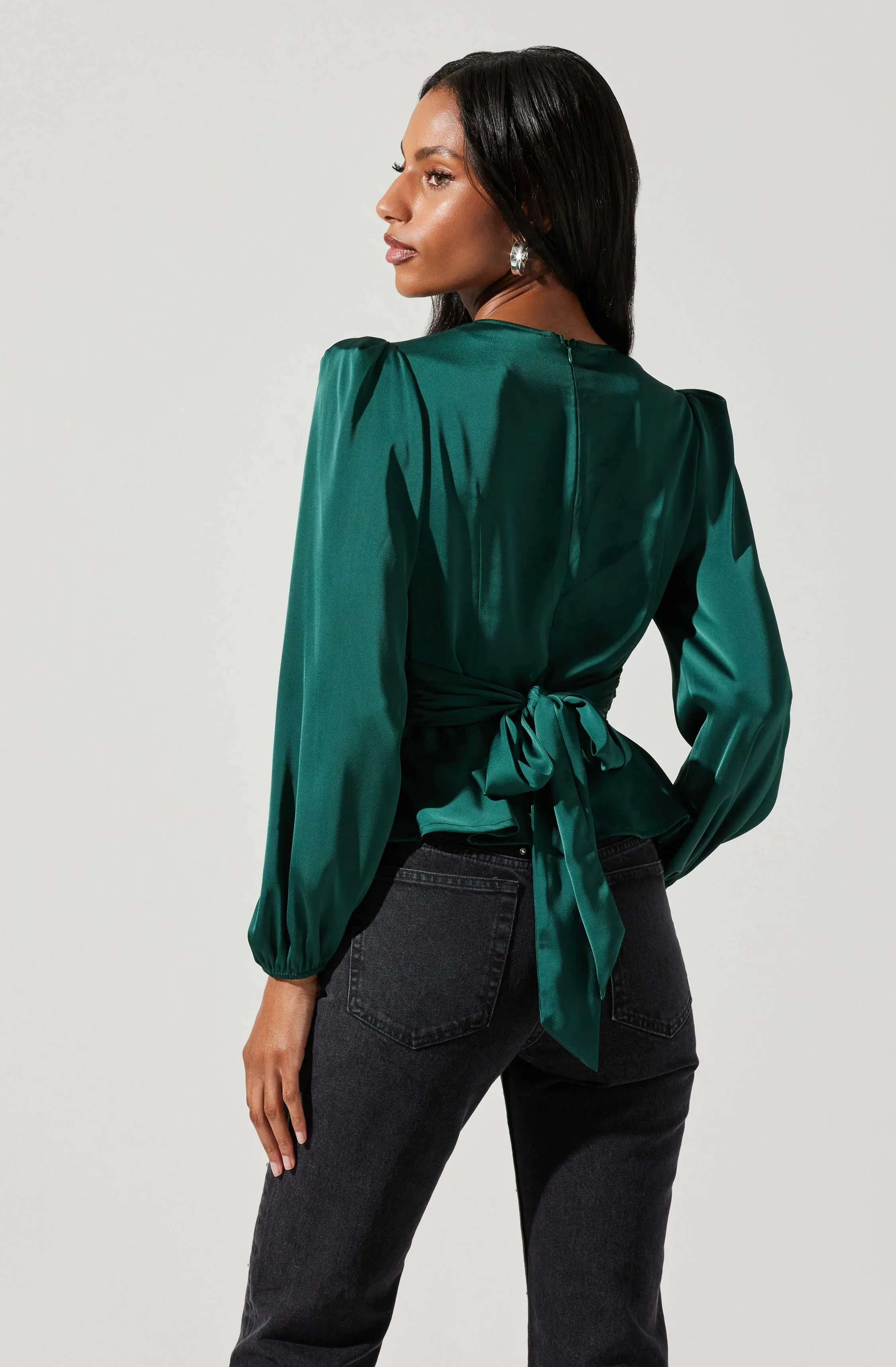 Eliana Top Forest Green