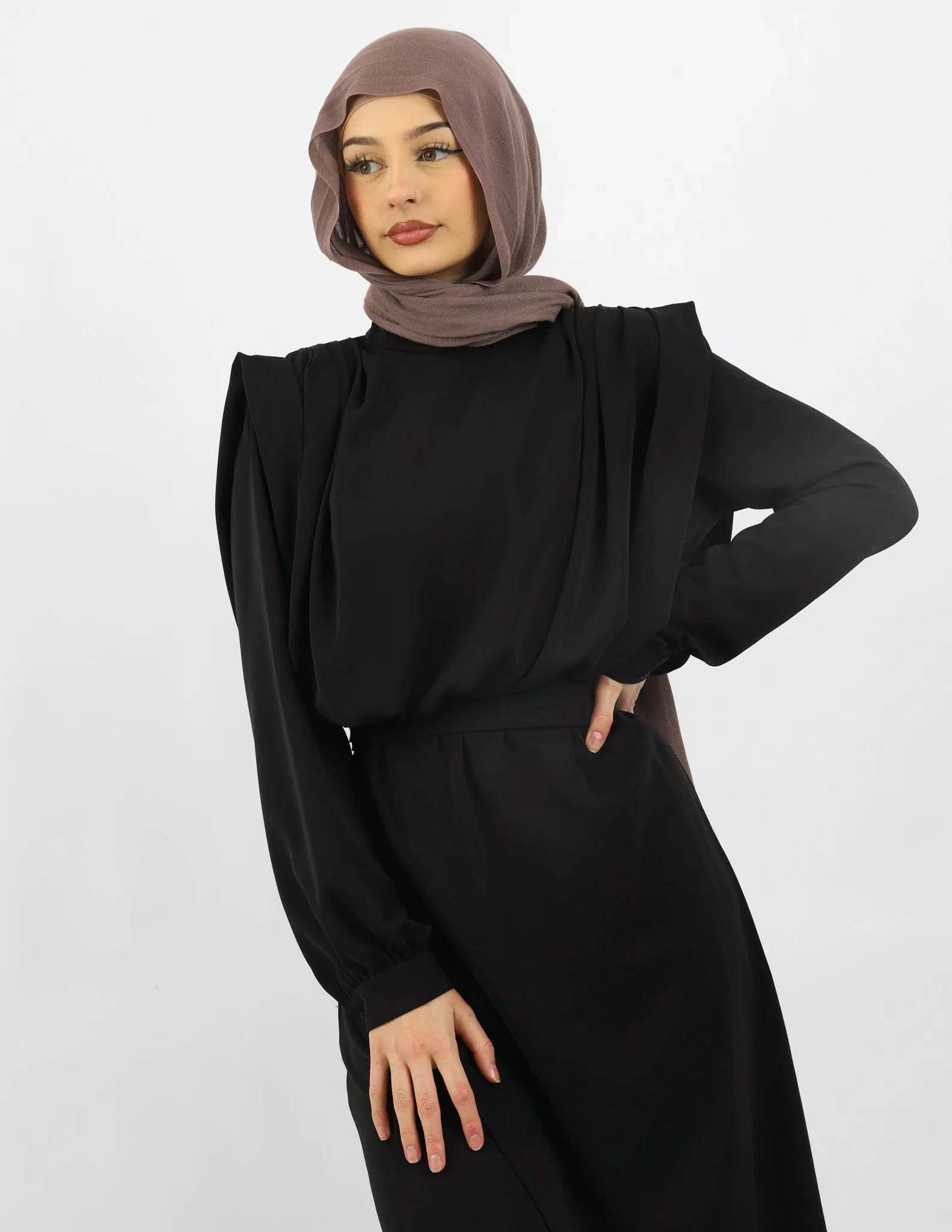 Escape Azora Asymmetric Blouse and Pants Set