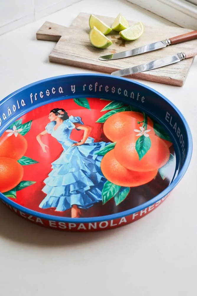 Flamenco & Oranges Serving Tray