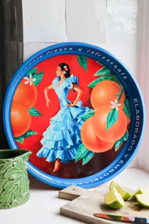 Flamenco & Oranges Serving Tray