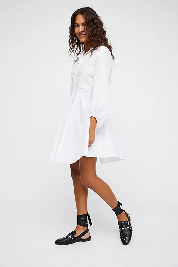 FREE PEOPLE All The Time New Tunic White Peplum Top