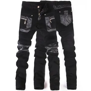 Hip Hop Leather Pants For Men