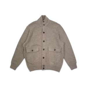 Knitted Bomber in Taupe