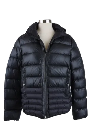 Leather Down Puffer Jacket