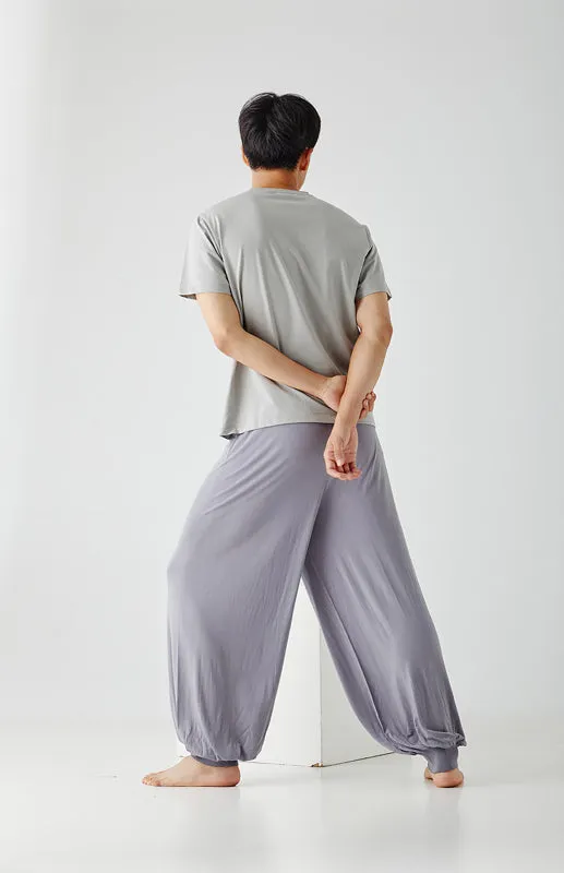 Men's modal thin style loose and comfortable wide leg pants