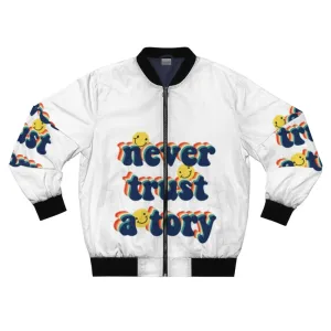 "Never Trust a Tory" Anti-Tory Political Bomber Jacket